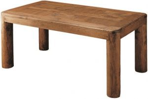 mesa comedor patas troncos rustica