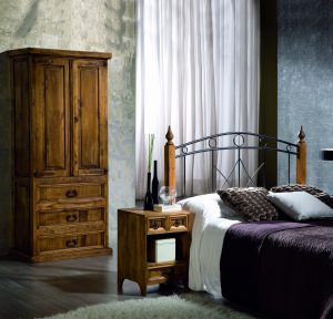 dormitorio de madera clasico