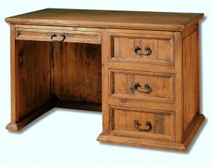 escritorio de madera maciza con 3 cajones