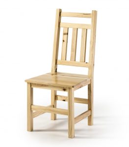 silla comedor madera maciza