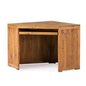 escritorio esquinero de madera maciza