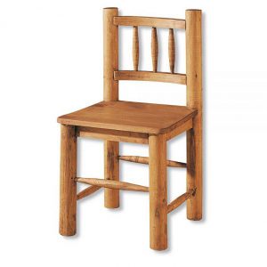 silla de madera de troncos