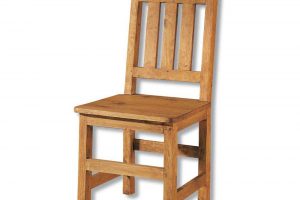 silla de madera rústica comedor