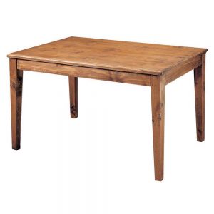 mesa comedor madera rústica patas cuña