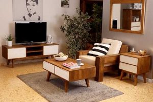 muebles madera maciza estilo vintage