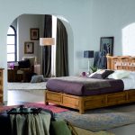 dormitorio rústico de madera con mármol