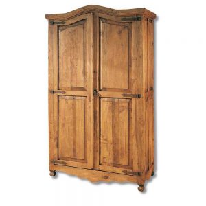 armario rustico madera maciza 2 puertas