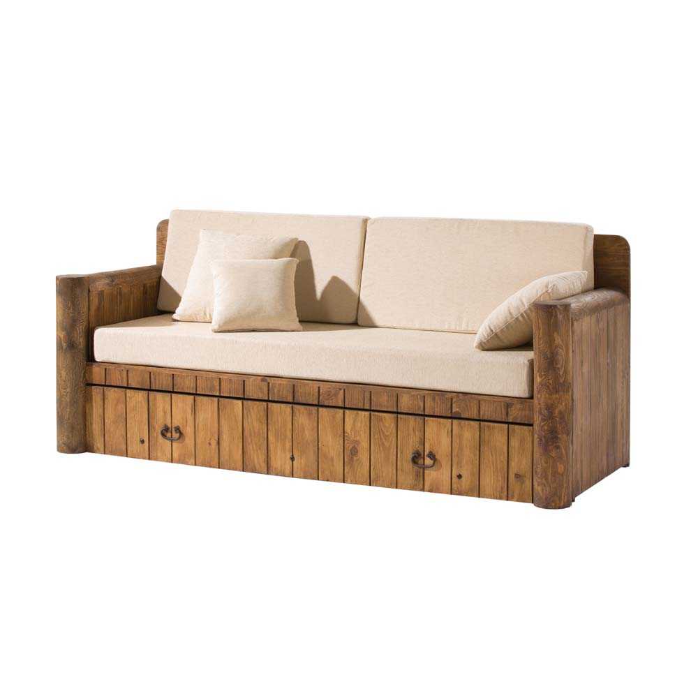 Soeverein Pest Van storm Sofás y sillones rústicos de madera - Blog Myoc: Muebles rústicos de madera  maciza