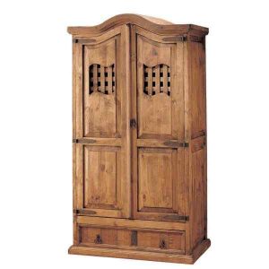 armario rústico de madera con cajón