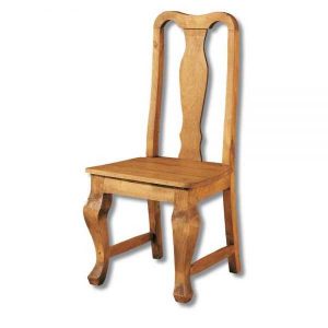 silla comedor rústica con patas curvadas