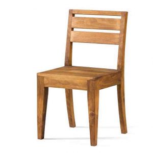 silla de madera rústica