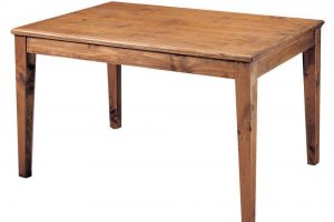 mesa comedor madera rústica patas cuña