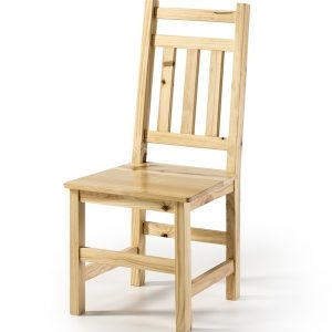 silla de madera natural