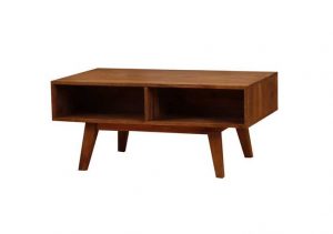 mesa de centro de madera maciza