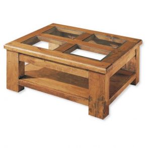 mesa centro de madera rústica