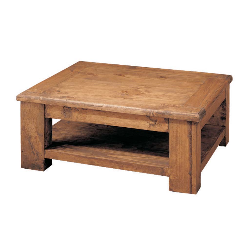 mesa centro de madera rústica