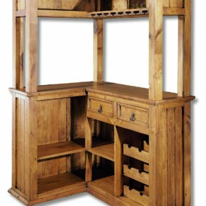 mueble bar madera rústica