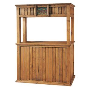 mueble bar de madera rustico