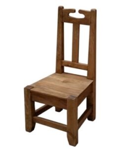 silla de madera rústica