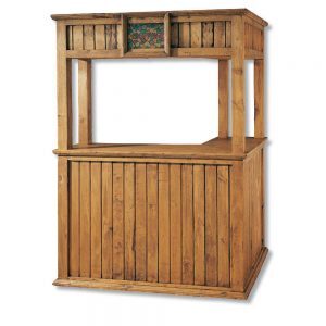 Afectar regular idioma Barra de bar rústico - MYOC. Fábrica de Muebles rústicos 100% madera maciza