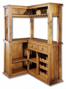 mueble bar madera rústica