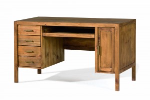 escritorio de madera 4 cajones
